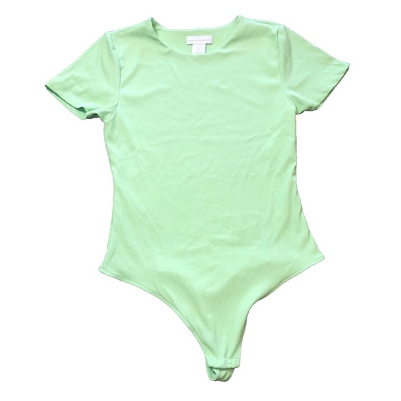 House Of Harlow 1960 Green Bodysuit Causal Short Sleeve Womens Size Small - Picture 1 of 9